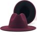 New 42 Color Popular Woolen Top New Camel Colored Outer Big Red Inner Ethnic Style Jazz Hat, Cashmere Felt Hat_voghion.com