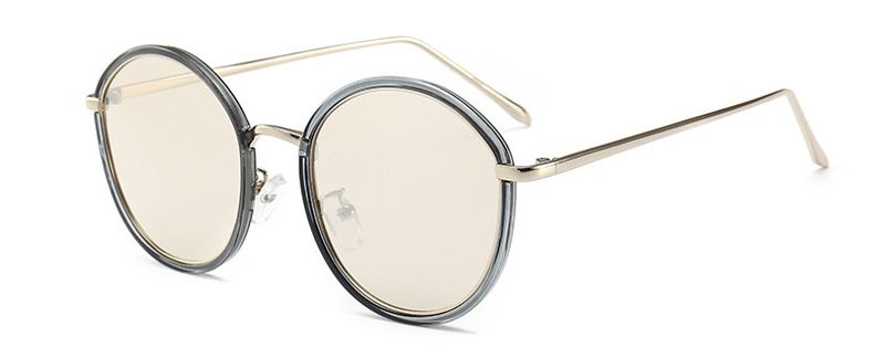 modern retro round design sunglasses street photography ocean film sunglasses_voghion.com