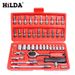 46-Piece Automotive Tool Set – Carbon Steel Socket Wrench Kit With Ratchet, Sockets & Hand Tools For Car Repair, DIY & Home Maintenance_voghion.com