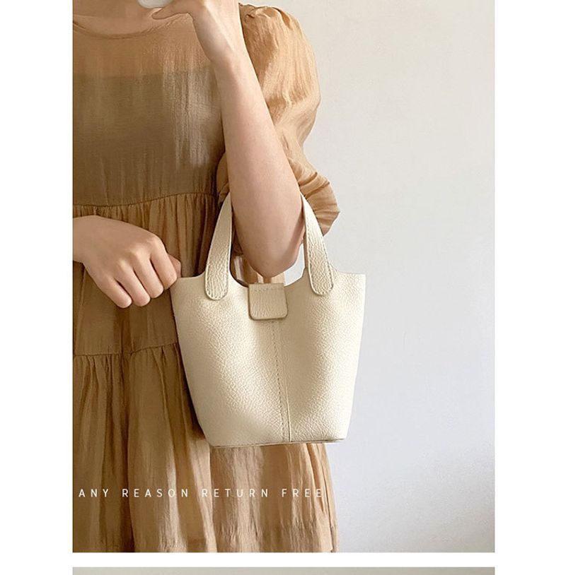 Taschen Damen Handtaschen aus weichem PU-Leder 2024 Sommer neuer Stil ins lässige Eimertasche vielseitige Umhängetasche_voghion.com