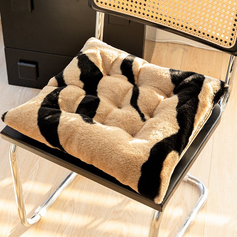 Plush Zebra Print Chair Cushion With Memory Foam – Ultra Soft & Supportive Seat Pad For Office, Home & Study – Modern & Stylish Comfort_voghion.com
