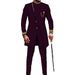 ForMen Dropshipping African Slim Fit Zweiteiliges Set Retro Mittellanger Herrenanzug Grenzüberschreitend_voghion.com
