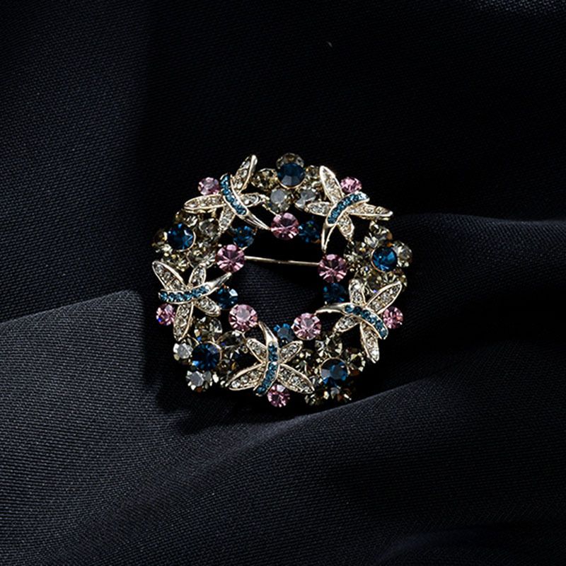 Lichte luxe libellencluster broche, luxe temperament van luxe vrouwen, persoonlijkheid van borstbloem, anti-reflectiespeld,_voghion.com