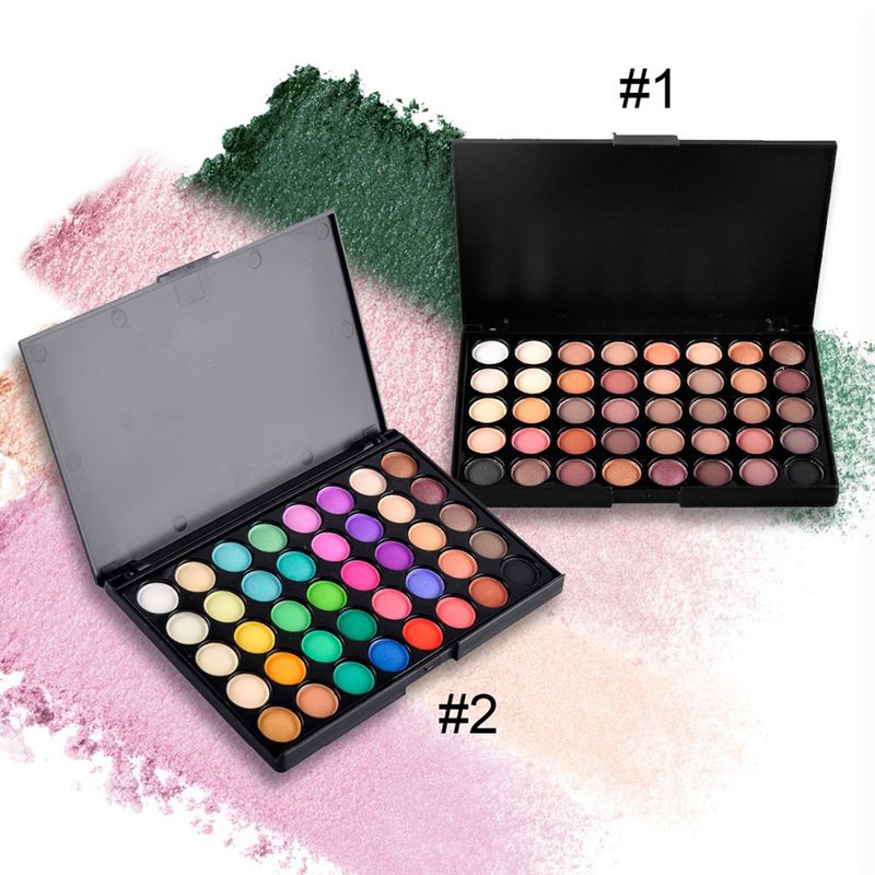 Lidschatten POPFEEL 40 Farben Lidschatten Perlglanz Matt Erdfarben Bonbonfarben Bühnenstudio Zum Ändern des Augen-Make-ups_voghion.com