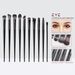 10-Piece Black Eye Makeup Brush Set Professional Eyeshadow Brush Angled Eyeliner Brush Blending Brush Highlighter Brush Kit_voghion.com