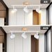 Glitzerlife Deckenstrahler 3 Flammig Deckenlampe Holz - Deckenleuchte GU10 Weiß Schwenkbar 350° Max.25w Modern Innen Holzoptik Spotlights Für Schlafzimmer Flur_voghion.com