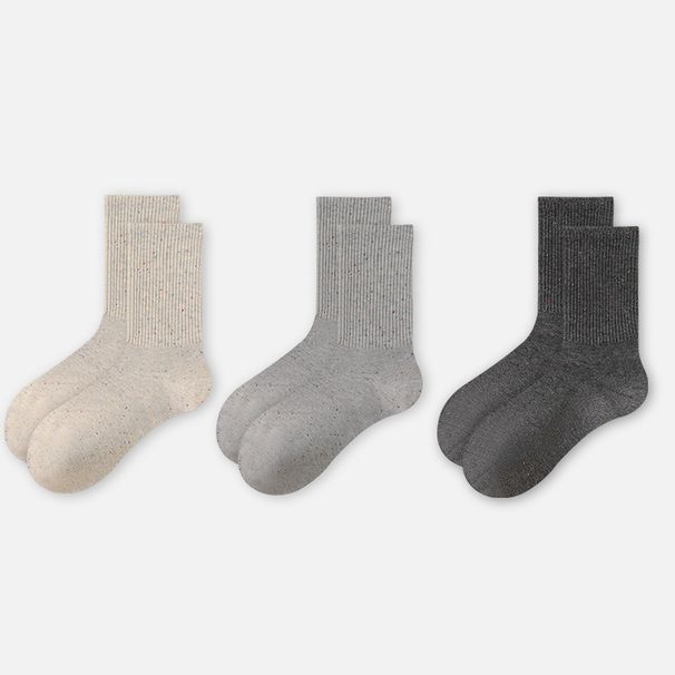 Autumn And Winter Yarn Women's Mid-calf Inside The Trend Of Spring And Autumn Korean Version Of The Hundred Students Seamless Stockings_voghion.com