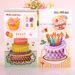 Lillian HK-S67 Korean Version Cake 3D Student Birthday Blessing Greeting Message Card_voghion.com