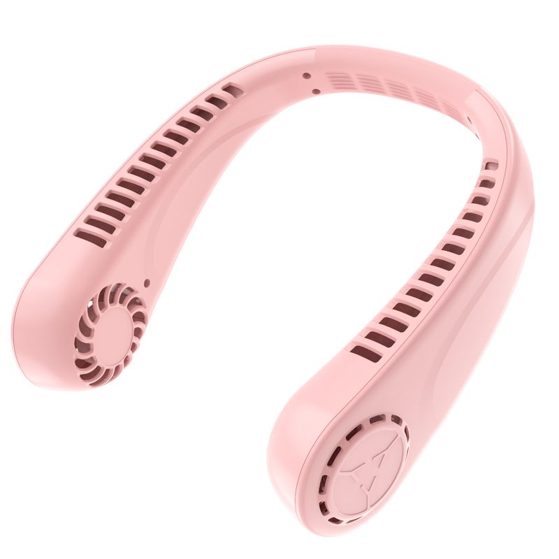 Neck For Students, Outdoor Portable Mini Fan, USB Rechargeable Lazy Ear Hanging Fan_voghion.com