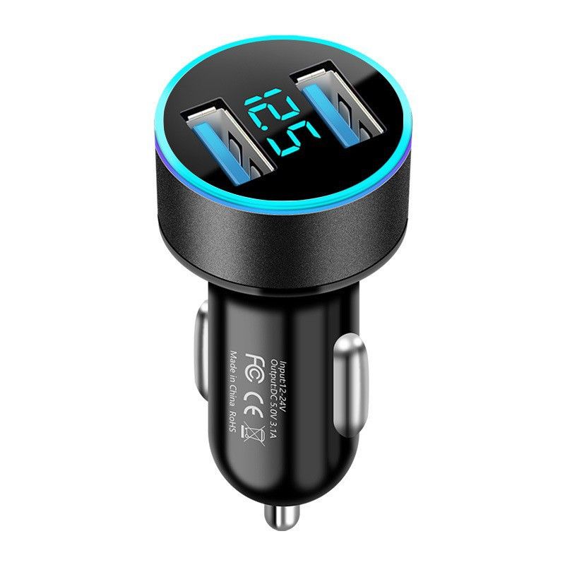 Car Chargers Super Fast Charge PD+QC3.0 Alloy Digital Display Multi Function 66W_voghion.com