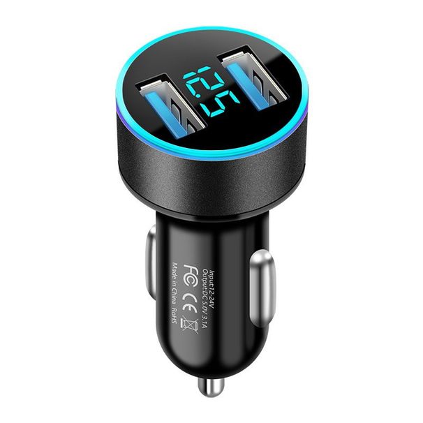 Car Chargers Super Fast Charge PD+QC3.0 Alloy Digital Display Multi Function 66W_voghion.com