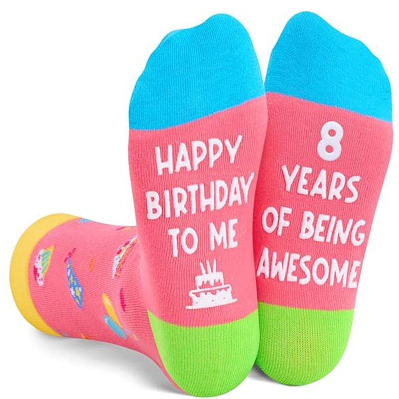 All cotton tall socks birthday knit socks sole Creative copy glue floor socks_voghion.com