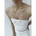 Trendy Metal Flower Color-Block Long Necklace For Women Ins High-End Niche Layered Sweater Waist Chain Fashion_voghion.com
