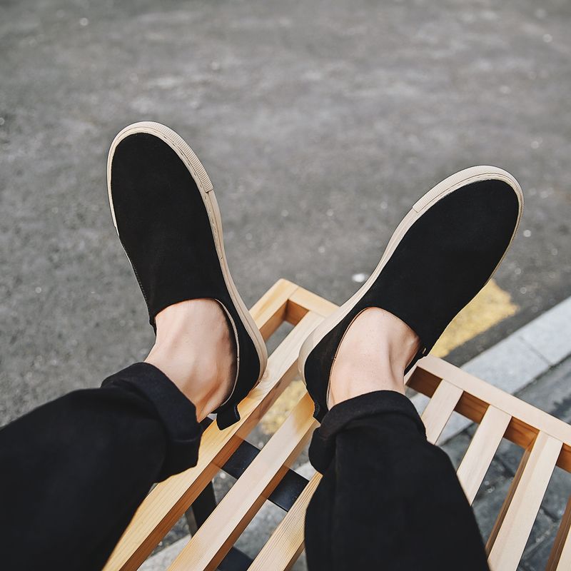 BUFFNY 2025 Printemps Nouveau Style Polyvalent Confortable Paresseux Une Étape Décontracté Tendance Personnalisé Mode Le Fu Chaussures Pour Hommes_voghion.com