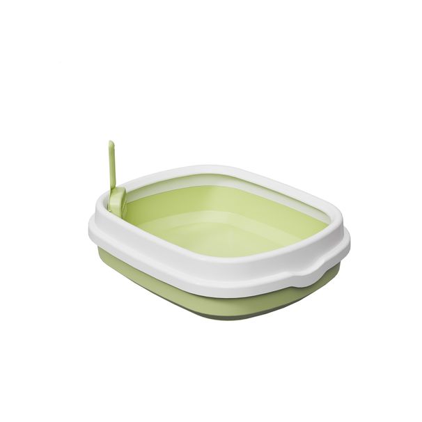 Size Semi Enclosed Detachable And Convenient Toilet Pet Supplies PP Cat Litter Box_voghion.com