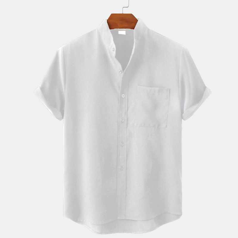 Men's Clothing Summer Shirt Men Hawaii Shirt Cotton T Shirts Mens Formal Male_voghion.com