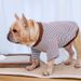 Spring Autumn Winter French Bulldog Striped T-Shirt Sweatshirt Teddy Small Medium Dogs Trendy Corgi Pug Clothes_voghion.com