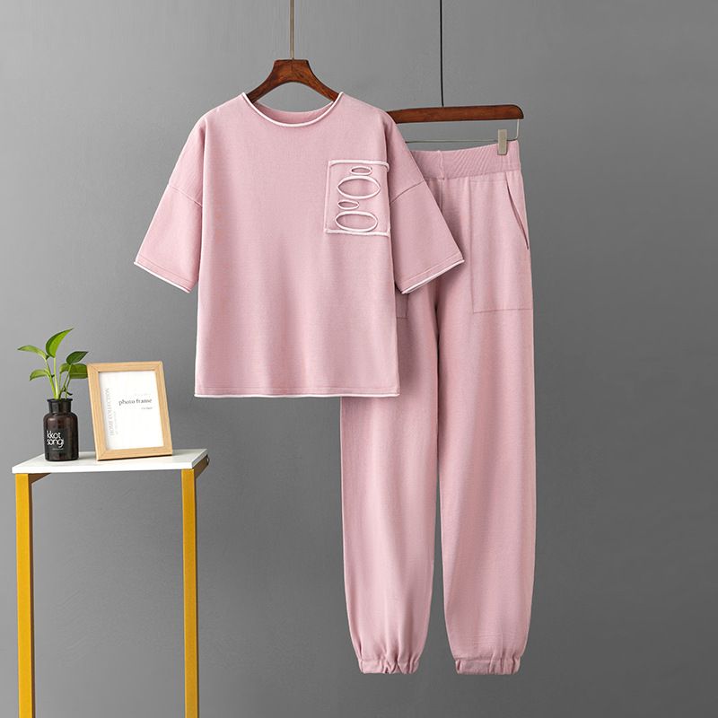 Damen Kurzarmhose lässig groß zweiteilig_voghion.com