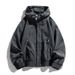 Men's Clothing Men's Jacket Spring And Autumn Solid Color Hooded Hong Kong Style Jacket Casual Loose Workwear Jacket Men_voghion.com