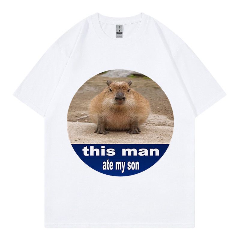 New Fun Hamster Pattern Printed Couple Short Sleeve T_voghion.com
