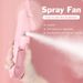 1 buc mini ventilator portabil reîncărcabil durabil silențios pliabil reîncărcabil cu pulverizator de apă ventilator funcție umidificator_voghion.com