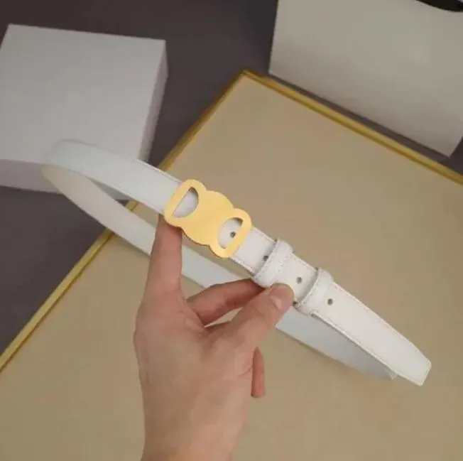 Top Designer Fashion Smooth Buckle Belt Retro Design Thin Waist Belts for Men Womens Width 2.5cm Genuine Cowhide 3 Color_voghion.com