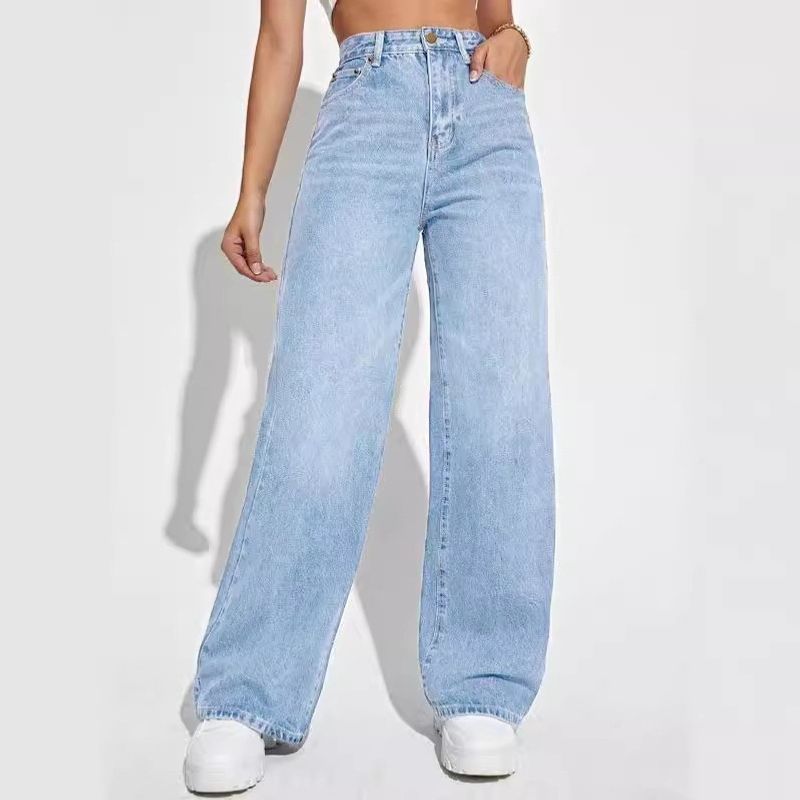 Vêtements pour femmes Jeans Pantalons en denim slim taille haute pour femmes_voghion.com
