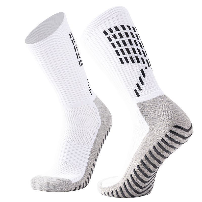 Meias masculinas Meias profissionais de futebol Meias esportivas masculinas de cano médio para adultos Meias esportivas grossas com fundo de toalha Meias masculinas antiderrapantes com cola_voghion.com