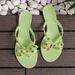Women's rivet shoes bowknot flip flops for summer beach outings flat bottom transparent jelly PVC crystal slippers_voghion.com