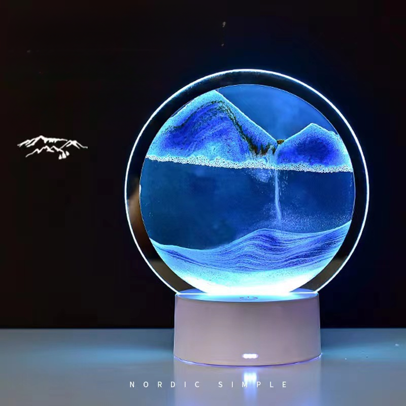 Malerei Ambient Touch Control 3D Landschaft Nachtlicht Sanduhr Stress Relief Fließende Sand Ornament Tisch Lampe Geschenk_voghion.com