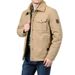Herren-Winterjacke mit Fleecefutter und Sherpa-Kragen – Winddichter Mantel aus Baumwollmischung für Outdoor- und Freizeitkleidung (Khaki, Armeegrün, Marineblau)_voghion.com