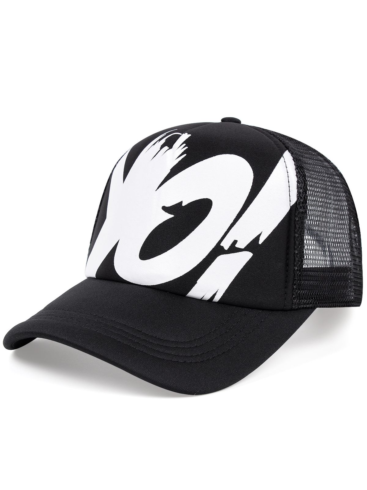 Versatile Sunscreen Breathable Summer Sunshade Mesh Letter YO Sweet Cool Style Baseball Hat_voghion.com