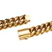Collana con catena a maglie cubane Miami in acciaio inossidabile Hip Hop da 6 mm a 14 mm, set di gioielli con accessori placcati in oro liscio_voghion.com