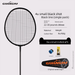 Racchetta da badminton Guangyu Ultra-light 72g Professional Training Unisex Adulto in Fibra di Carbonio Singola_voghion.com