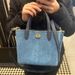 Borsa a tracolla in denim di grande capacità, modello Commuter, nuova moda blu lavata, 2025_voghion.com