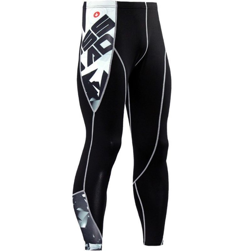 Men's Sports Fitness Clothing Sweat-wicking Running Marathon Tight-fitting Quick-drying High Elastic Two Three_voghion.com