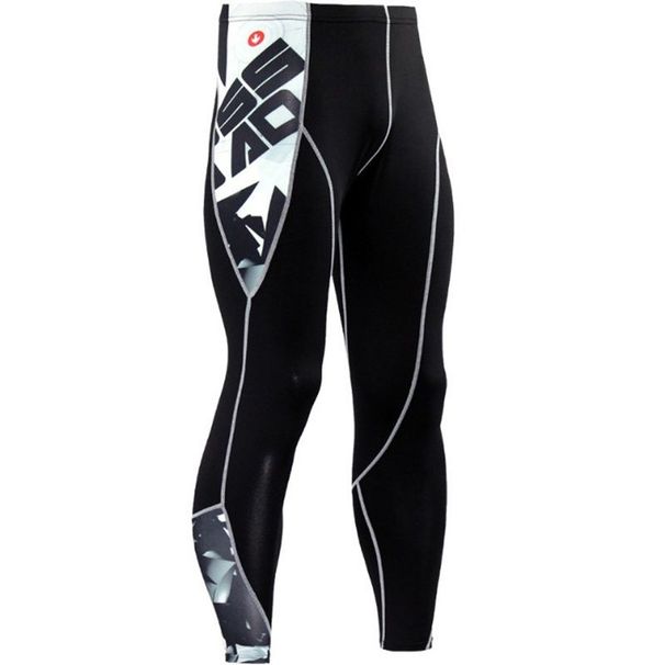 Men's Sports Fitness Clothing Sweat-wicking Running Marathon Tight-fitting Quick-drying High Elastic Two Three_voghion.com