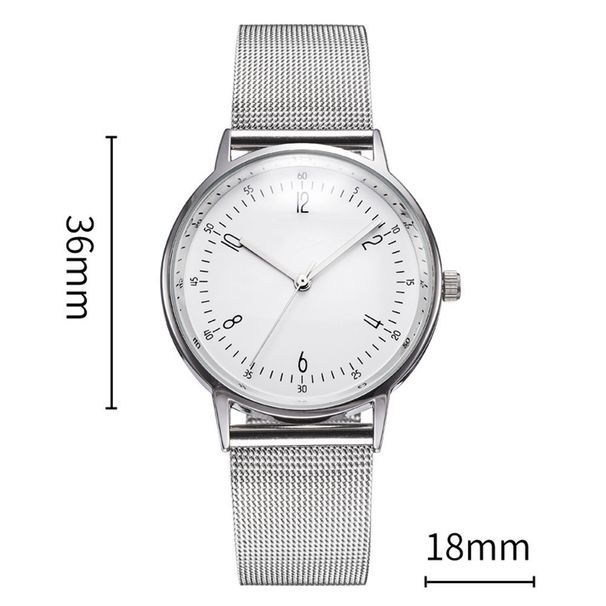 Orologio al quarzo da coppia, con cinturino in maglia casual, stile britannico, più venduto_voghion.com