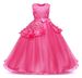 Mère et enfants vêtements pour enfants été européen et américain nouvelle robe de mariée rose robe pour enfants fille longue robe de princesse_voghion.com
