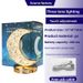 Lampe de chevet LED rechargeable tactile en forme d'étoile et de lune, idéale pour une chambre à coucher, un bureau ou une décoration moderne et simple_voghion.com