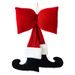 NUCHI With Feet Bow Christmas Tree Decoration, New Style Unique Ornament For Window Display & Holiday Decor_voghion.com