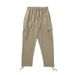 Men’s Utility Cargo Pants – Multi-Pocket Straight-Leg Drawstring Joggers (S-3XL, 6 Neutral Tones)_voghion.com