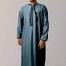 Men's Clothing solid color round neck embroidered thick tassel men's long sleeved robe_voghion.com