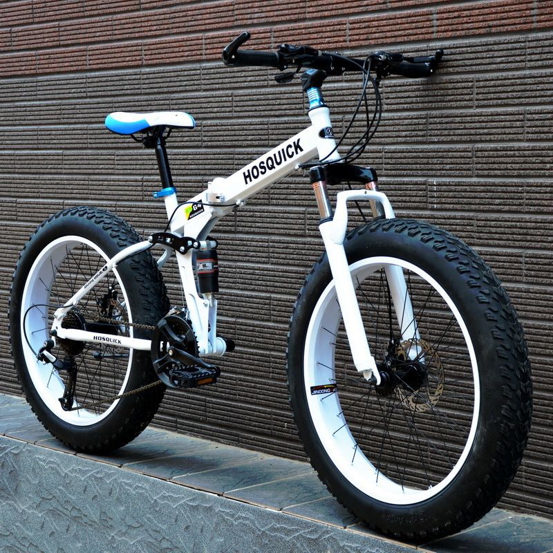 2025 Dual Shock Absorption Off-Road Variable Speed Large Wheel Wide Tire Folding Beach Snow For Children And Adults_voghion.com