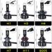 2x90W H4 H7 LED Auto Scheinwerfer Lampe Halo H8 H9 H11 9005 9006 Led Auto Scheinwerfer Birne RGB app Bluetooth Steuerung_voghion.com
