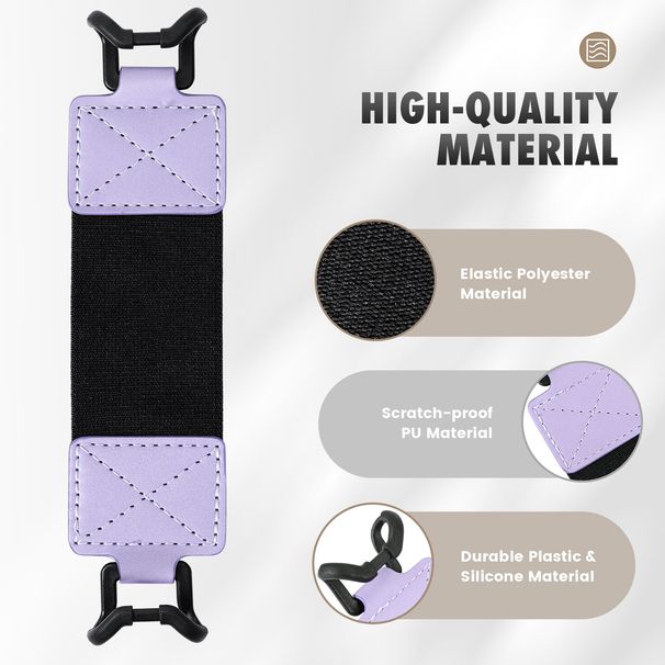 Universal E-Reader Security Hand Strap Holder For 6-8" IPhone Finger Grip PU Leather Nylon Elastics Belt For Kindle Kobo_voghion.com