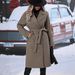 Klassischer zweireihiger Wollmantel für Damen – Trenchcoat mit Gürtel und Revers, warmer Wintermantel (Grau/Schwarz/Khaki/Braun/Rot, S-XXL)_voghion.com