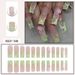 Long Press-On Nails - Elegant Summer Fake Nails With Glue & Gel Pads, Sweet Style, 50+ Colors, Reusable False Nails For Women_voghion.com