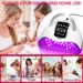 66LEDs UV LED Nail Lamp For Acrylic Nail Gel Drying Lamp With Low Heat Mode Smart Sensor Nail Art Salon Manicure Machine_voghion.com