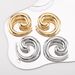 E13242 Fashionable and Exaggerated Design with a Metallic Style ZA Same Style, Small denomination Earrings for Women_voghion.com